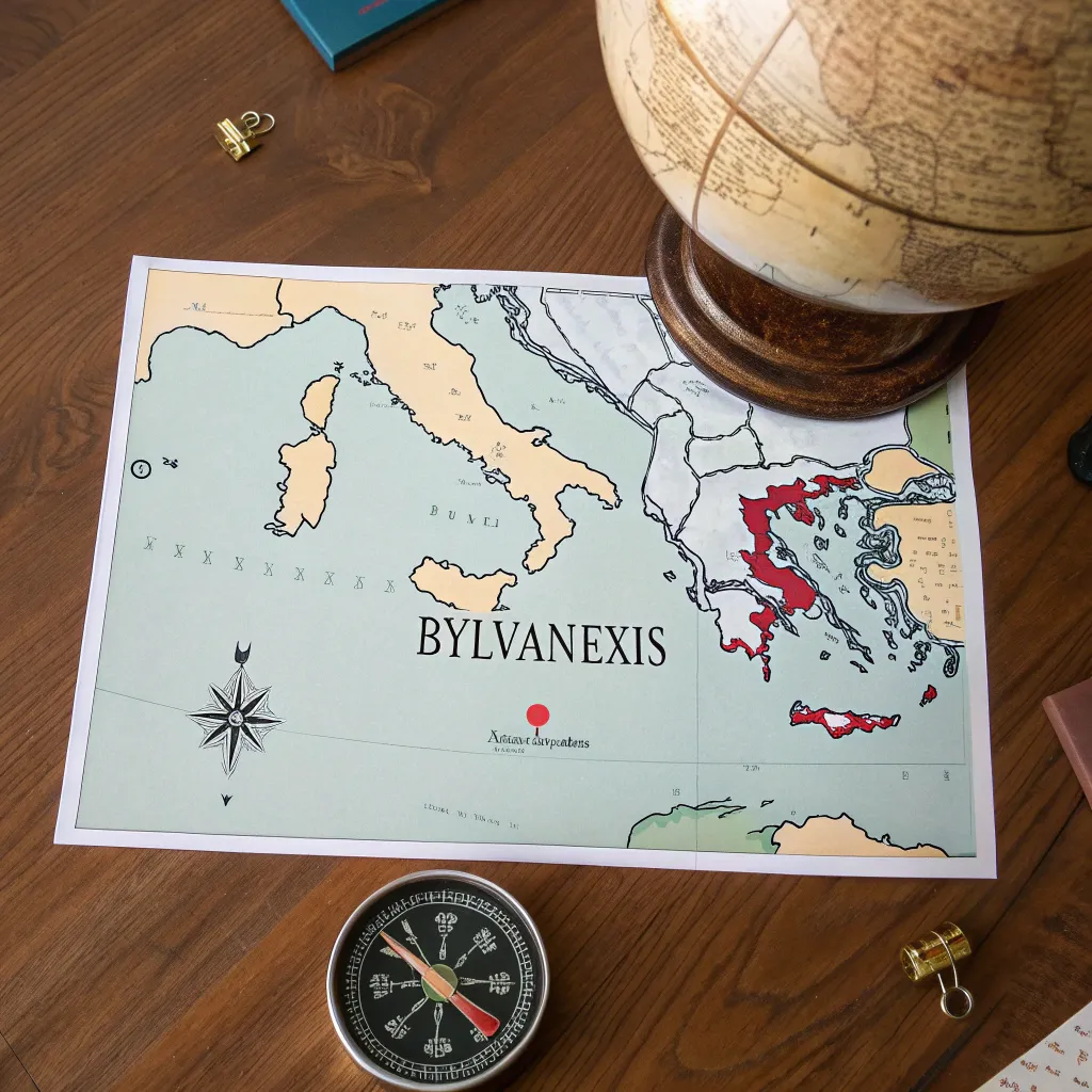 Map showing BYLVANEXIS location