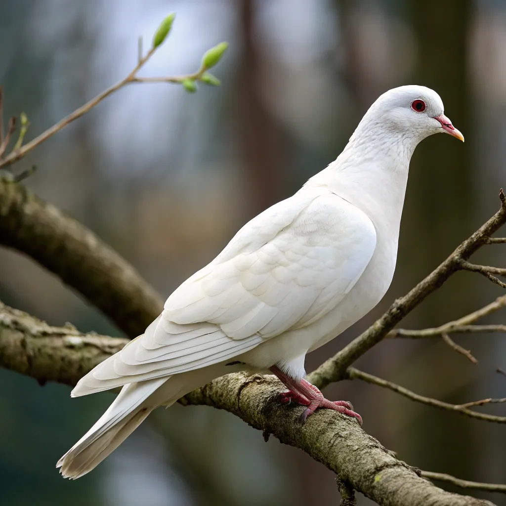 A white dove representing peace and connection