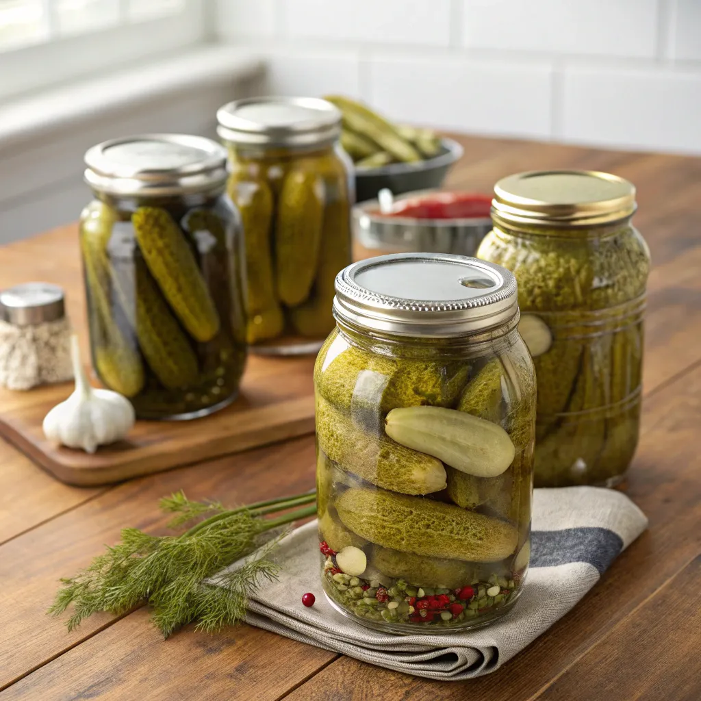 Home Canning Jars and Pickles